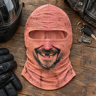 Funny Human Face - Personalized Ski Mask, Funny Gift For Bikers, Motorcycle Lovers Gift