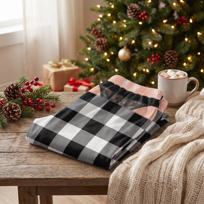 Peek-A-Boo Christmas - Personalized Pajama Pants, Custom Christmas Pattern Pajama Pants, Gift for Her