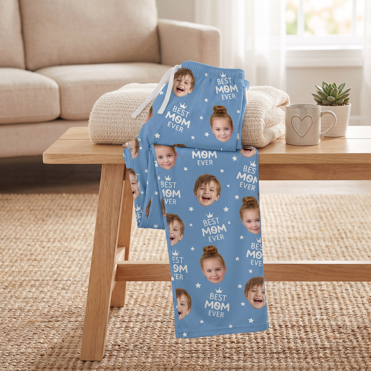 You Are Our Best Mom - Personalized Pajama Pants, Gift For Mom, Dad, Family With Custom Photo Face
