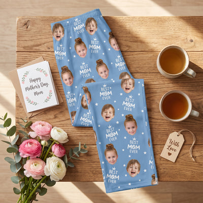 You Are Our Best Mom - Personalized Pajama Pants, Gift For Mom, Dad, Family With Custom Photo Face