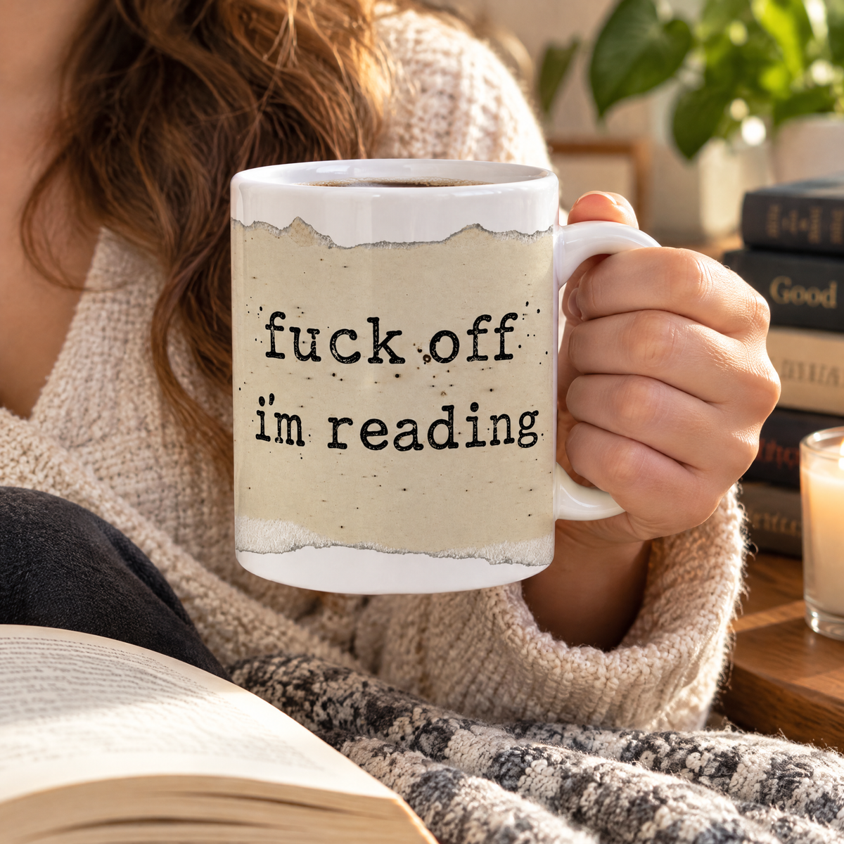 F*ck Of I’m Reading - Personalized Mug, Gift For Book Lovers, Introvert Humor, Bookish Mug Gift