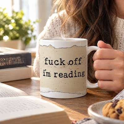 F*ck Of I’m Reading - Personalized Mug, Gift For Book Lovers, Introvert Humor, Bookish Mug Gift