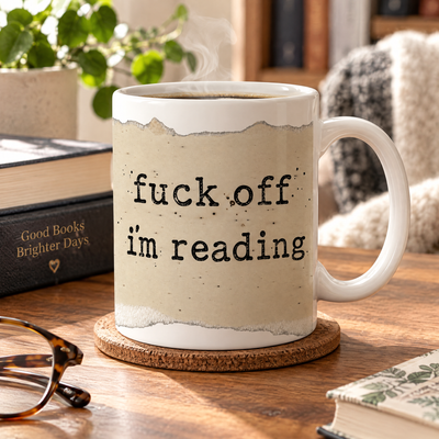 F*ck Of I’m Reading - Personalized Mug, Gift For Book Lovers, Introvert Humor, Bookish Mug Gift