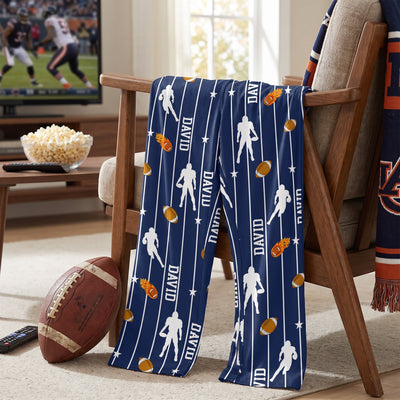 Game Mode ON - Personalized Pajama Pants, Gift For Football Lovers, Sport Lovers Pajama Pants Gift