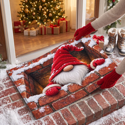 Gnome For The Holidays Doormat, Funny Family Christmas Doormat, Gift for Family Christmas