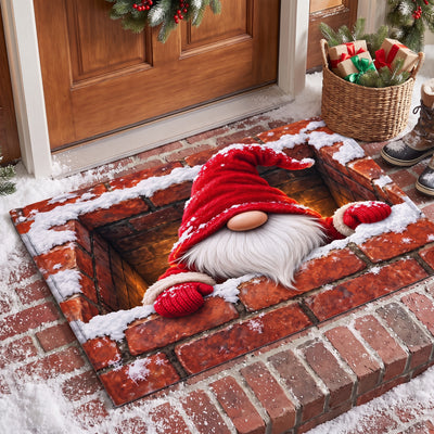 Gnome For The Holidays Doormat, Funny Family Christmas Doormat, Gift for Family Christmas