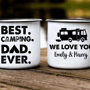 Personalized Camping Mug - Father's Day Gift Idea - Best Camping Dad