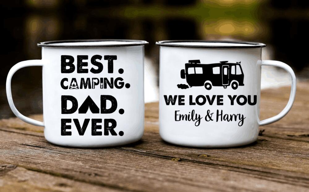 Personalized Camping Mug - Father&#39;s Day Gift Idea - Best Camping Dad