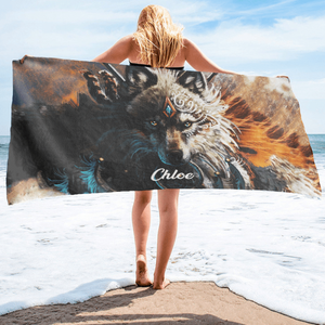 Wolves Beach Towel - 60x30in