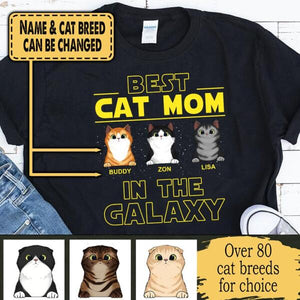 Best Cat Mom In The Galaxy - Ladies T-shirt