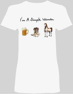 I'm A Simple Woman - Ladies T-shirt