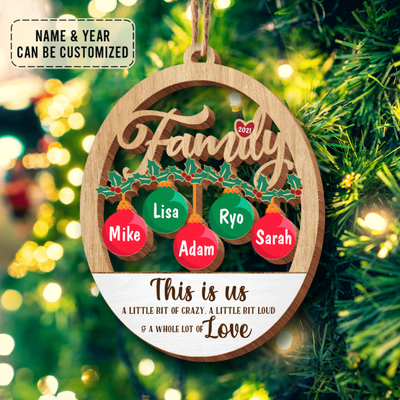 This Is Us, Personalized Christmas Wood Ornament, Gift Ideas For Family