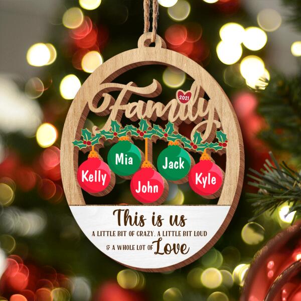 This Is Us, Personalized Christmas Wood Ornament, Gift Ideas For Family