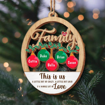 This Is Us, Personalized Christmas Wood Ornament, Gift Ideas For Family