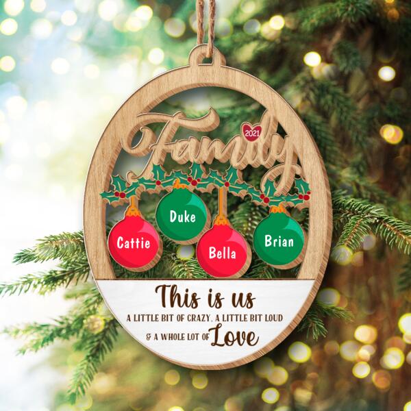 This Is Us, Personalized Christmas Wood Ornament, Gift Ideas For Family