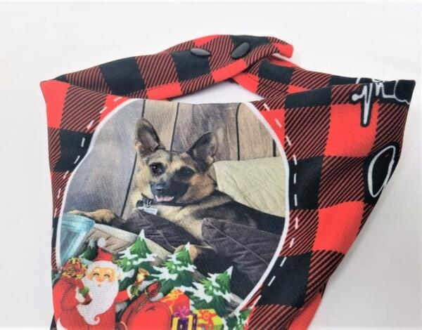 Santa Claus Pet Christmas, Personalized Pet Dog Headscarf, Personalized Dog Bandana