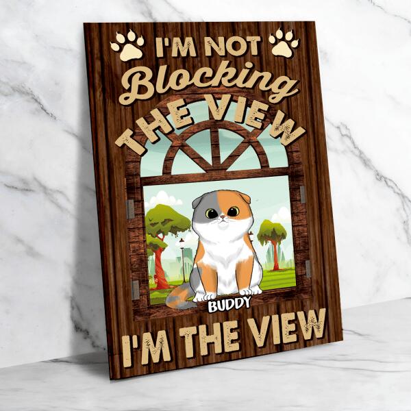 I'm not Blocking The View I'm A View Personalized Canvas