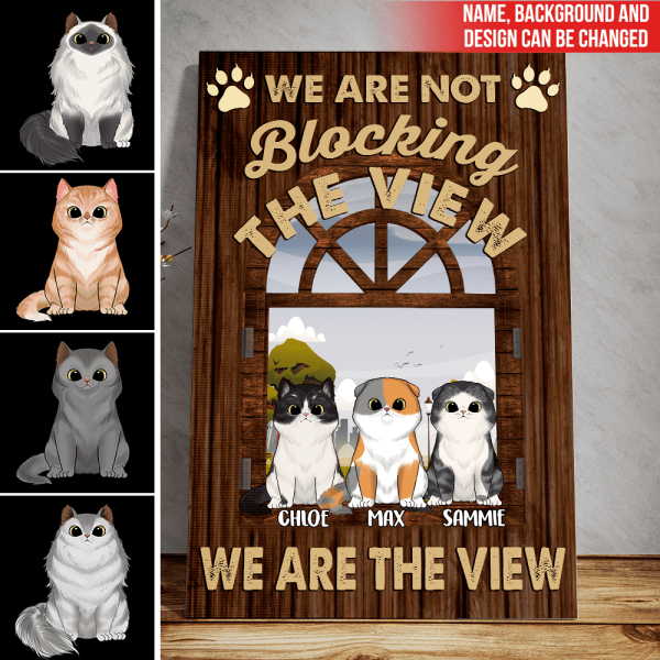 I'm not Blocking The View I'm A View Personalized Canvas