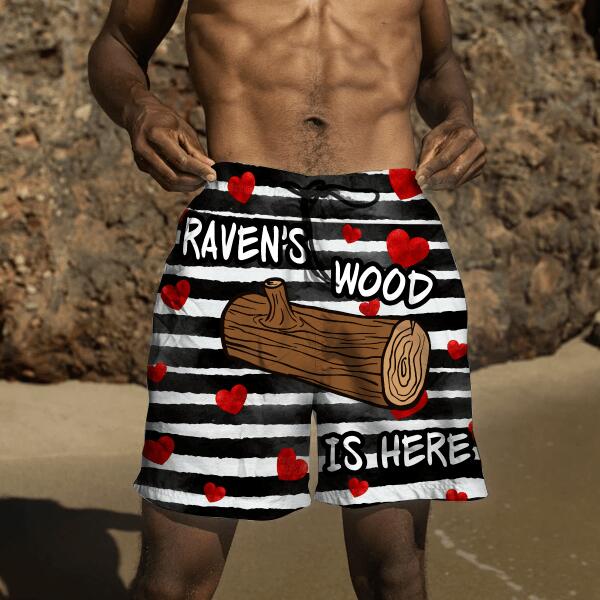 This Beaver Need To Wood - Personalized Beach Short