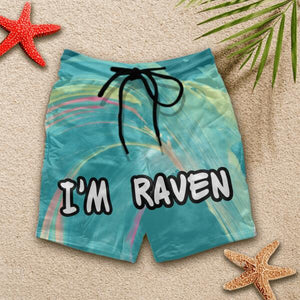 This Beaver Belongs To - Personalized Beach Short