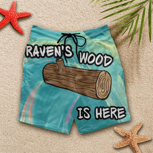 This Beaver Need To Wood - Blue Beach Personalized Short