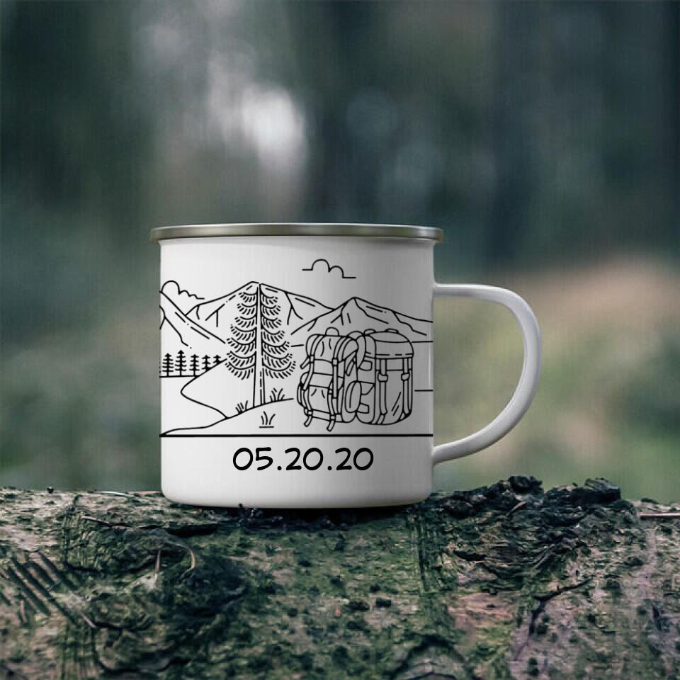 Personalized Camping Mug, Couple Camping Mug
