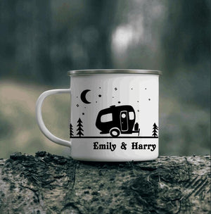 Personalized Camping Mug, Couples Coffee Gift