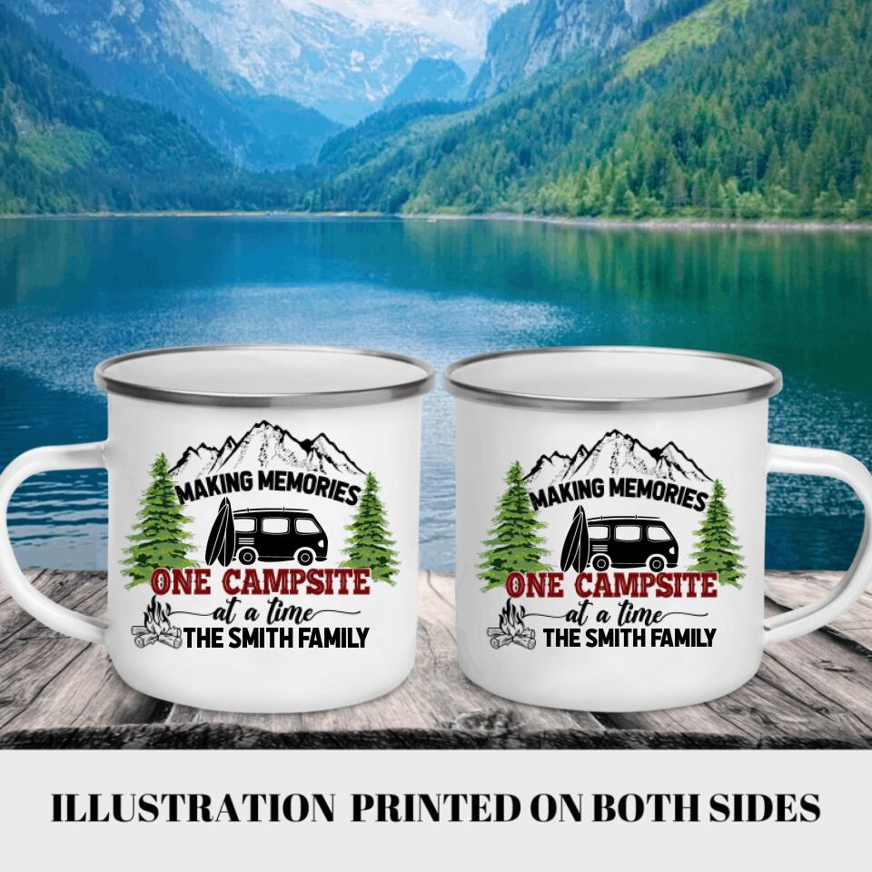 Making Memories One Campsite At A Time - Personalized  Camping Mug