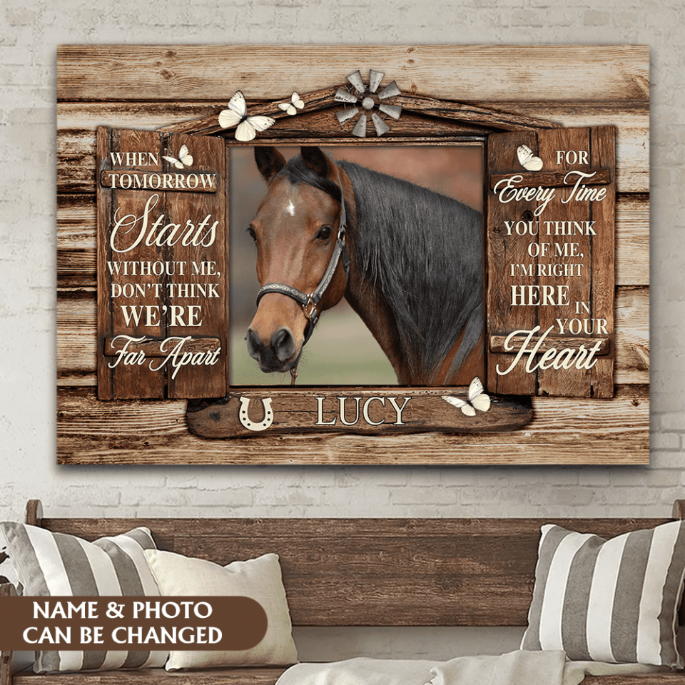 When Tomorrow Starts Without Me - Personalized Canvas Wall Art