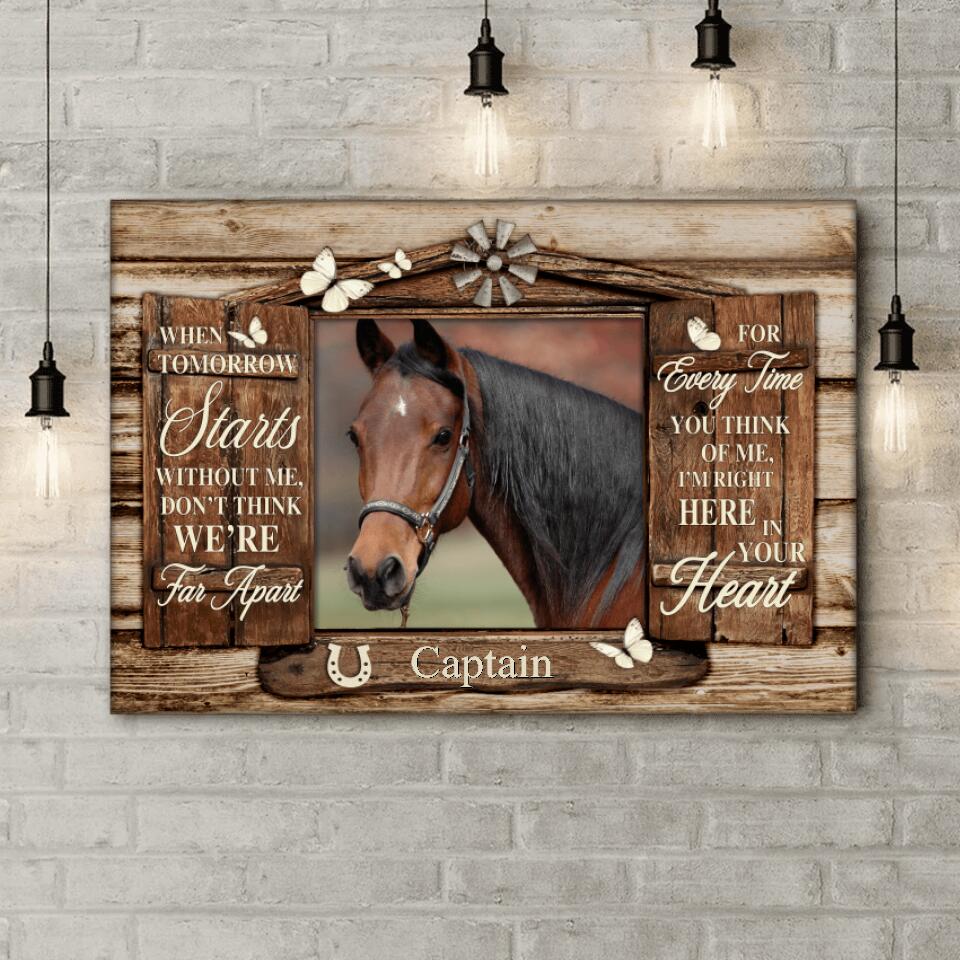 When Tomorrow Starts Without Me - Personalized Canvas Wall Art