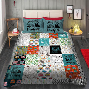 Camping Bedding Set - Quilt Bedding Set For Camping Lovers