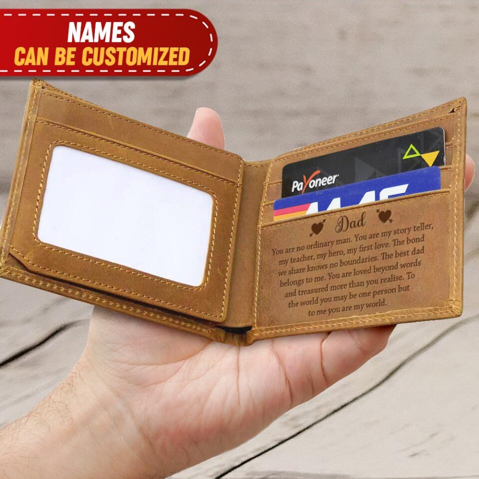 Dad You Are No Ordinary Man Personalized Wallet