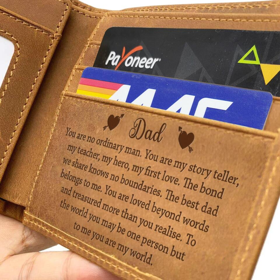Dad You Are No Ordinary Man Personalized Wallet