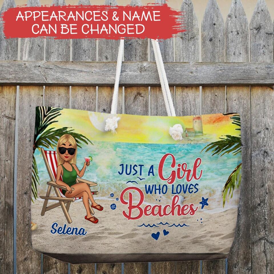 The Beach Is Calling And I Must Go - Personalized Beach Bag