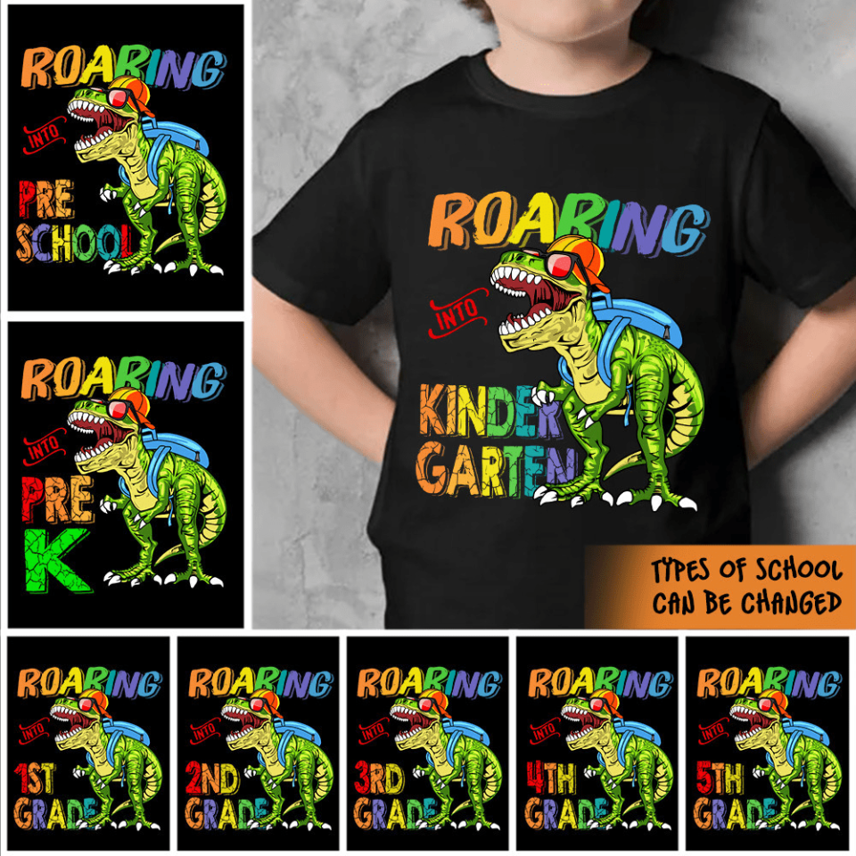 Roading Into School, Back To School - Personalized T-Shirt