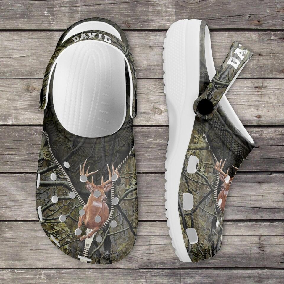 Deer Hunting - Personalized SCrocs, Hunting Clog, Gift For Hunter