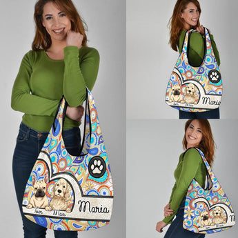 Dog Mandala - Personalized Grocery Bag, Gift For Dog Lover