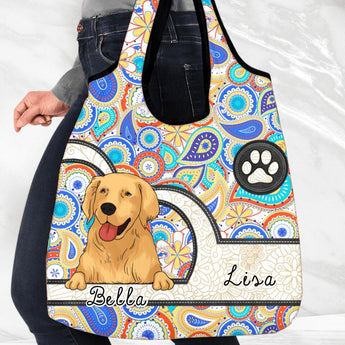 Dog Mandala - Personalized Grocery Bag, Gift For Dog Lover
