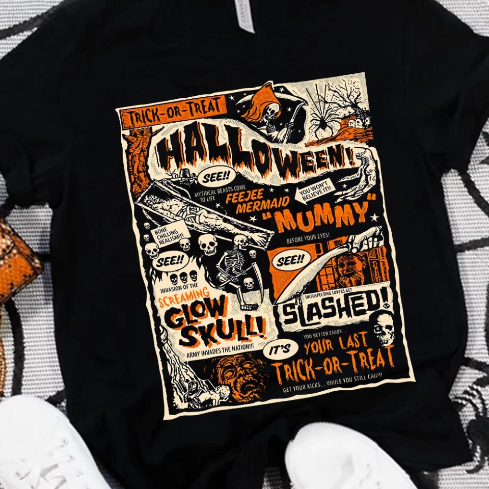 Halloween Shirt Style Vintage Retro Halloween, Gift For Halloween