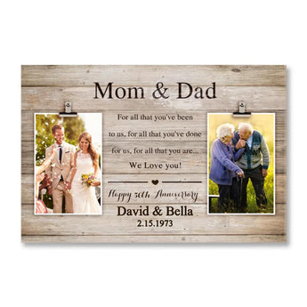 For All That You've Been To Us - Personalized Canvas,  Anniversary Gift For Parents