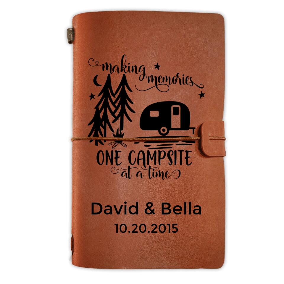 Making Memories Journal - Personalized Camping Notebook Engraved
