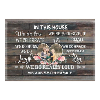 We Are A Family - Personalized Family Canvas - Family Canvas - Family Photo Canvas