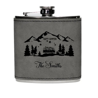 Hip Flask, personalized Hip Flask, 6oz Flask, Leather Hip Flask, Leather Flask for man,Custom Leather Flask, personalized flask, Camping, camping gift,camping,campsite,campgrounds,custom gift,personalized gifts