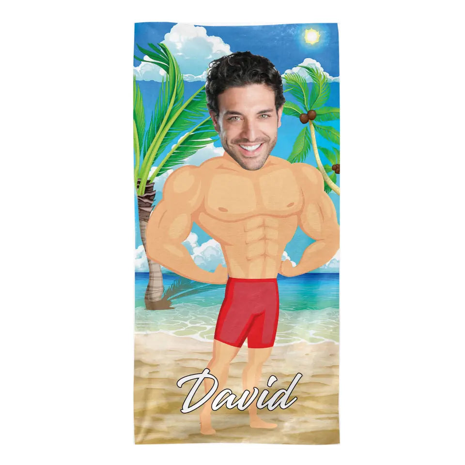 Custom Photo Beach Towel - Personalized Beach Towel, Summer Gifts