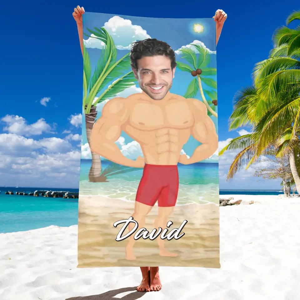 Custom Photo Beach Towel - Personalized Beach Towel, Summer Gifts