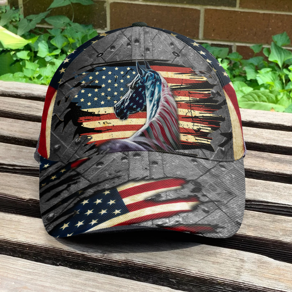 Horses America - Personalized Classic Cap