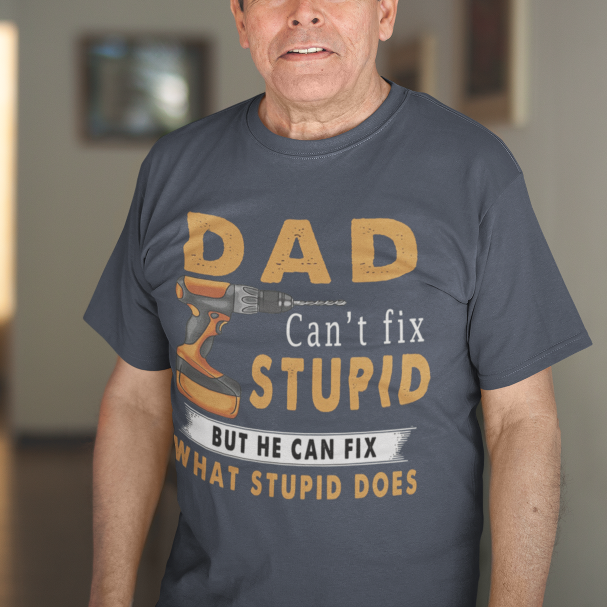 Dad Can't Fix Stupid But He Can Fix What Stupid Does Shirt, Father's Day Gift