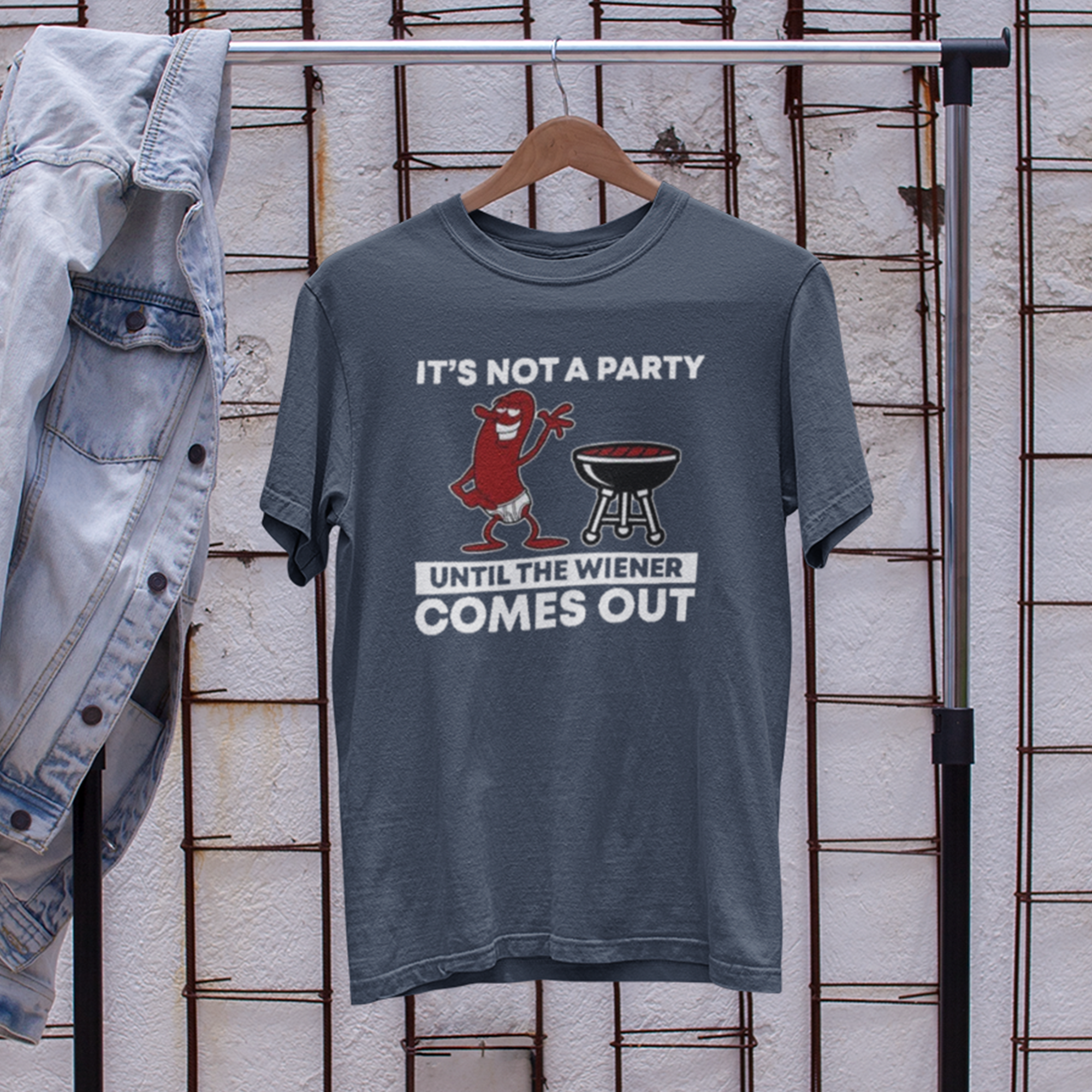 It’s Not A Party Until The Wiener Comes Out Shirt, Funny Shirt
